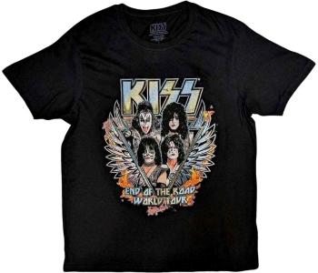 Kiss Tričko End Of The Road Wings Unisex Black S