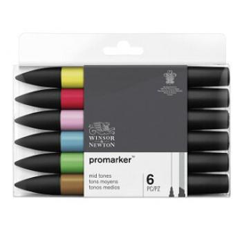 Sada popisovačů WN Promarker 6ks Mid Tones