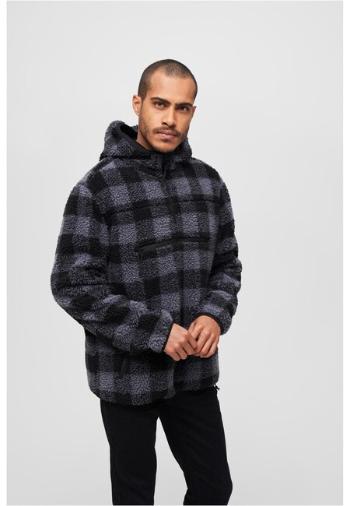 Brandit Teddyfleece Worker Pullover Jacket black/grey - L