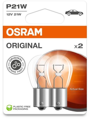 Autóizzó Osram Original P21W, 12 V, 21 W, BA15s, 2 db