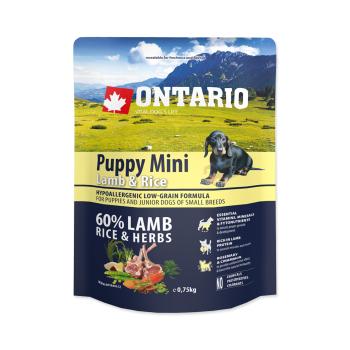 Ontario Puppy Mini Lamb&Rice granule 0,75 kg