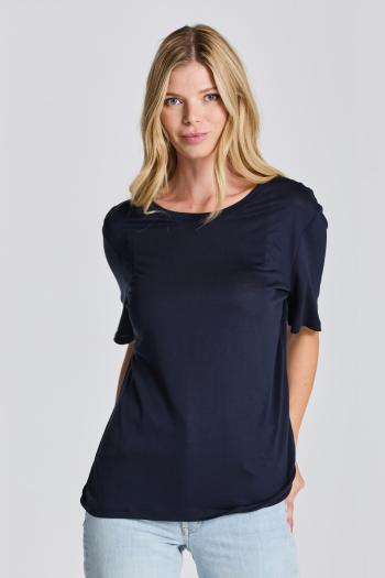 TRIČKO GANT DRAPE SS T-SHIRT EVENING BLUE