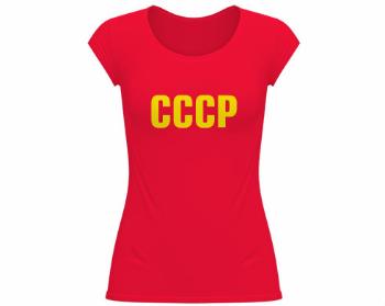 Dámské tričko velký výstřih CCCP