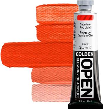 Golden Artist Colors Open Akrylová barva Cadmium Red Light 59 ml 1 ks