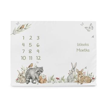 CEBA BABY Podložka milníková na focení (92x72) Basic Animals