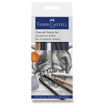 Pitt pastel F-C Charcoal sketch, sada 7ks