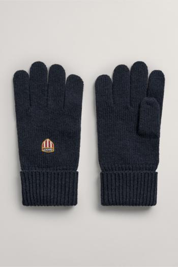 RUKAVICE GANT D1. BADGE WOOL GLOVES EVENING BLUE