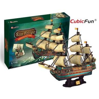 Cubicfun 3D puzzle Plachetnice San Felipe 248 dílků (T4017h)