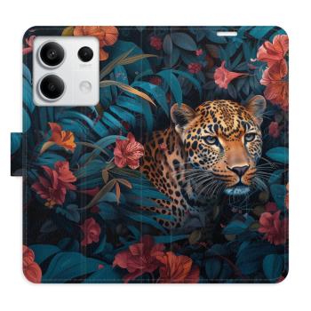 Flipové pouzdro iSaprio - Flower Jaguar 02 - Xiaomi Redmi Note 13 5G