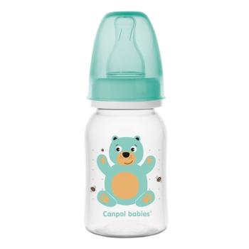 CANPOL BABIES Lahev s potiskem CUTE ANIMALS 120ml - zelená