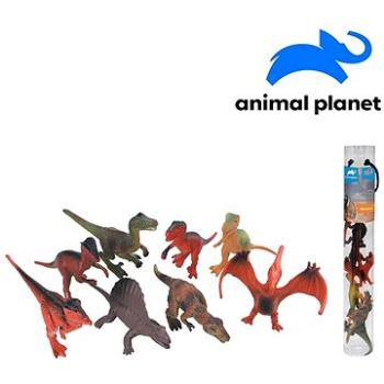 Zvířátka v tubě  -dinosauři, 7 - 11 cm, mobilní aplikace pro zobrazení zvířátek, 8 ks (8590756075534)