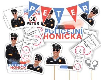 Personal Personalizovaný narozeninový set - Policejní oslava