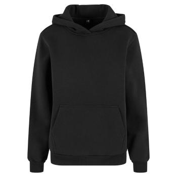 Build Your Brand Hebká dámská mikina přes hlavu Fluffy - Černá | 5XL