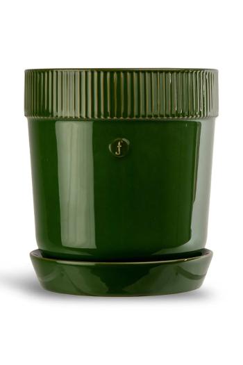 Kvetináč Sagaform Elise zelená farba