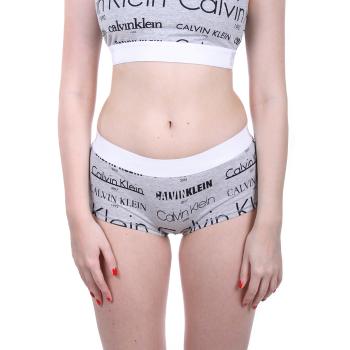 Calvin Klein dámské šedé kalhotky Boyshort - M (HLB)