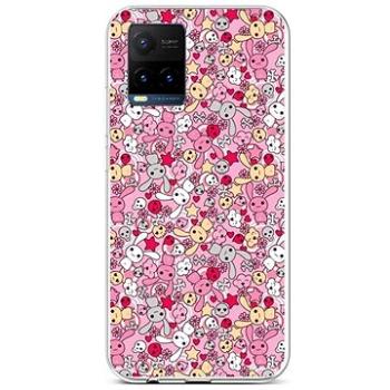 TopQ Vivo Y21s silikon Pink Bunnies 68402 (Sun-68402)