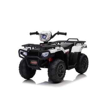 Mașinuță electrică Baby Mix Baby Quad, alb, alb