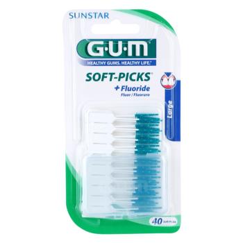 G.U.M Soft-Picks +Fluoride dentální párátka large 40 ks