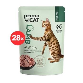 PrimaCat Kapsička Filety s jehněčím ve šťávě 28 × 85g (KRMK0032ss)