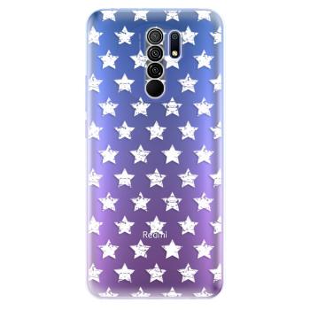 Odolné silikonové pouzdro iSaprio - Stars Pattern - white - Xiaomi Redmi 9