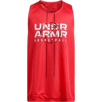 Under Armour ZONE REVERSIBLE Pánské tílko, červená, velikost