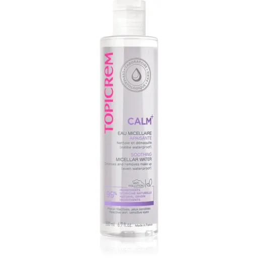 Topicrem CALM+ Soothing Micellar Water zklidňující micelární voda na obličej a oči 200 ml