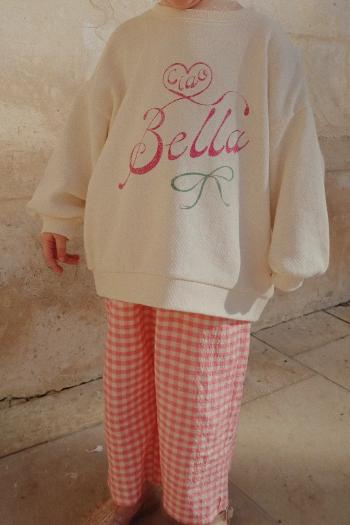 Detské bavlnené nohavice Konges Sløjd RHW X KS BELLA PANTS GOTS červená farba, vzorované, Rosie Huntington Whiteley KS103590