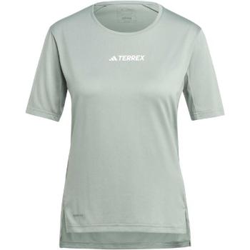 adidas TERREX MULTI TEE Dámské triko, tmavě zelená, velikost