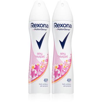 Rexona Sexy Bouquet Antiperspirant antiperspirant ve spreji výhodné balení 2 x 150 ml