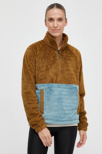 Sportovní mikina Marmot Homestead Fleece hnědá barva