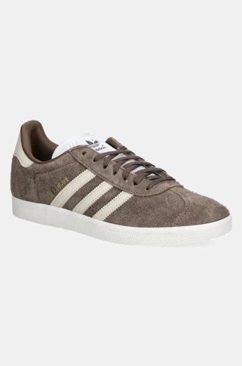 Kožené sneakers boty adidas Originals Gazelle šedá barva, IG4392