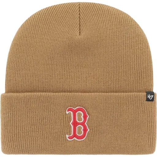 47 MLB BOSTON RED SOX HAYMAKER CUFF KNIT Zimní čepice, béžová, velikost UNI