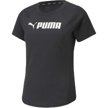 Puma FIT LOGO TEE Dámské triko, černá, velikost