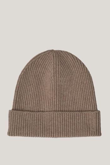 ČEPICE GANT WOOL RIBBED BEANIE DRY SAND