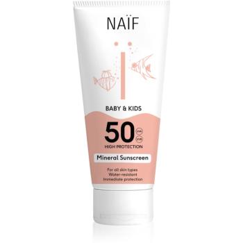 Naif Baby & Kids Mineral Sunscreen SPF 50 ochranný krém na opalování pro miminka a děti SPF 50 175 ml