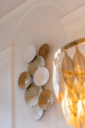 Nástěnná kovová dekorace Circle - 100*8*50 cm 18321