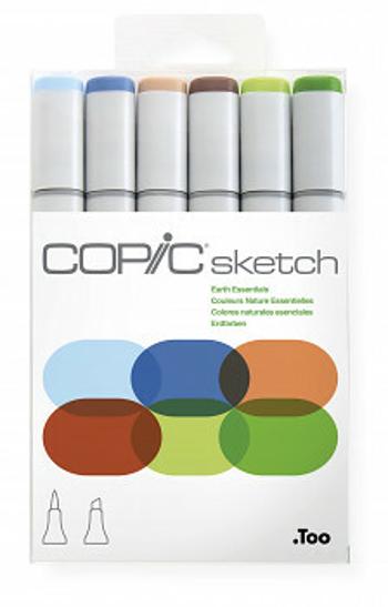 Copic Sketch sada 6ks Earth Essentials