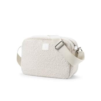 Elodie White Přebalovací taška crossbody - Bouclé