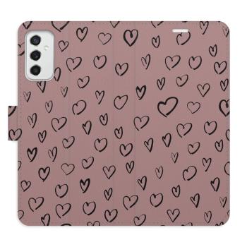 Flipové pouzdro iSaprio - Heart Dark 02 - Samsung Galaxy M52 5G