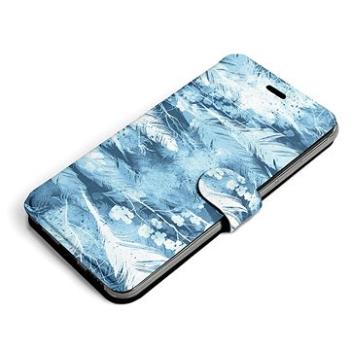 Mobiwear Flip pouzdro pro Apple iPhone 13 - M058S Světle modrá horizontální pírka (5903516898220)