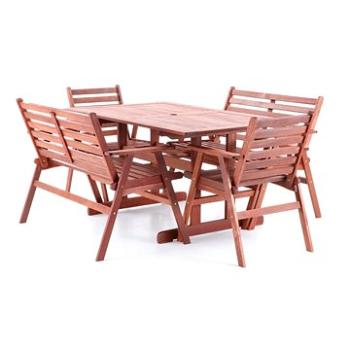 V-GARDEN Set zahradního nábytku MONROO COMBI 6 1stůl+2lavice+2křesla (8595557904298)