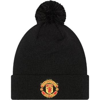 New Era WORDMARK BOBBLE BEANIE MANCHESTER UNITED Dětská zimní čepice, černá, velikost