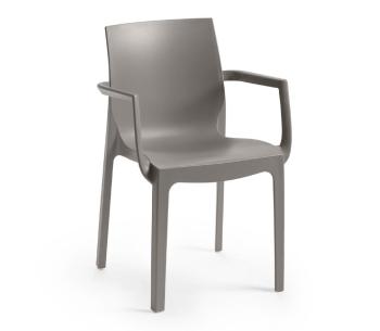 Jídelní židle EMMA ARMCHAIR Rojaplast Šedá