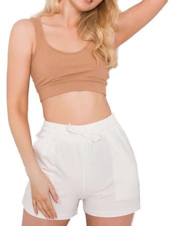 Hnědý dámský crop top vel. S