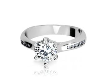Cutie Jewellery Dokonalý prsten z bílého zlata se zirkony Z6872-1886-10-X-2 65 mm