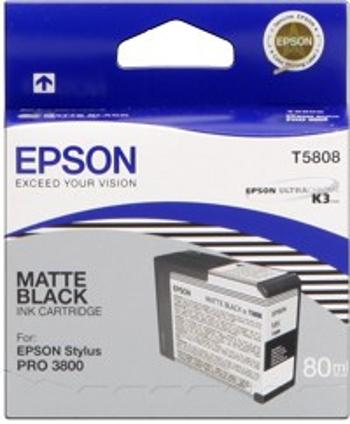 Epson T580800 matná černá (matte black) originální cartridge