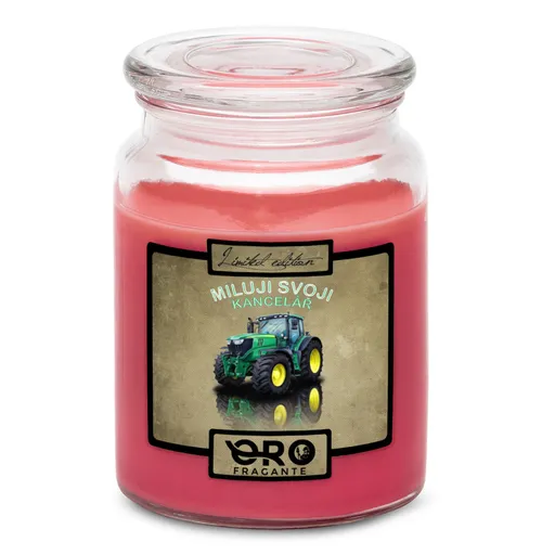 Svíčka Miluji svou kancelář (Vůně svíčky: Višně v čokoládě)