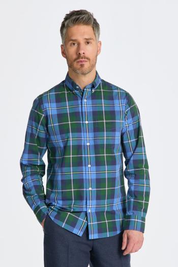 KOŠILE GANT REG POPLIN LARGE CHECK SHIRT FOREST GREEN