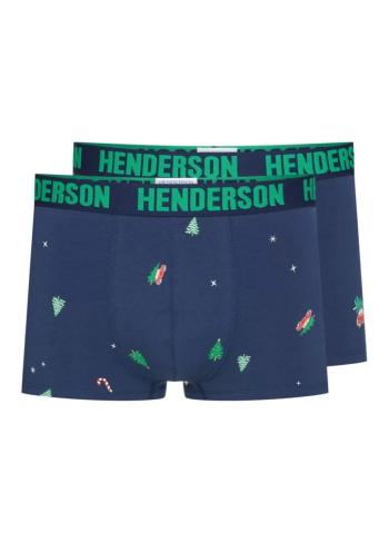 Pánské boxerky Henderson 41926 2PACK XL Tm. modrá