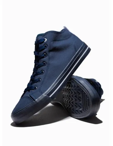 Pánské vysoké tenisky T389 – tmavě modré